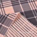 100% Polyester Woven Check Imprimir Chiffon Tecido Plissado